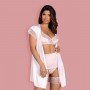 OBSESSIVE GIRLLY PEIGNOIR AND THONG
