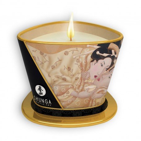 24 PACK SHUNGA DESIRE MASSAGE CANDLE VANILLA FETISH 170ML