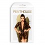 PENTHOUSE SWEET RETREAT KIMONO AND THONG BLACK