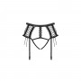 OBSSESSIVE BRAVELLE GARTER BELT AND THONG BLACK