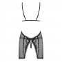 Image: OBSESSIVE MILLAGRO CHEMISE AND THONG BLACK on Prazer24 Sex Shop Online