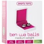 BOLAS VAGINALES BEN WA BALLS MEDIUM WEIGHT PLATEADAS