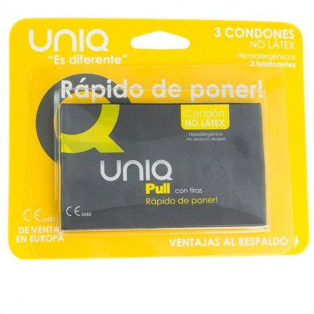 Image: UNIQ PULL CON TIRAS PRESERVATIVO SIN LATEX 3UDS on Prazer24 Sex Shop Online