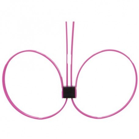 DISPOSABLE OUCH! ZIP TIE CUFFS EXTENDED PINK