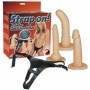 STRAP-ON COM 3 DILDOS BRANCOS