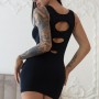 CR-4432 MINIDRESS BLACK