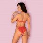 Image: OBSESSIVE REDIOSA CROTCHLESS TEDDY RED on Prazer24 Sex Shop Online