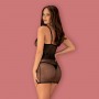 OBSESSIVE BOWESSA CHEMISE AND THONG BLACK