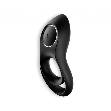 SATISFYER LEGENDARY DUO VIBRATING RING BLACK