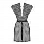 Image: OBSESSIVE ROMANESA PEIGNOIR BLACK on Prazer24 Sex Shop Online