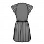 Image: OBSESSIVE ROMANESA PEIGNOIR BLACK on Prazer24 Sex Shop Online