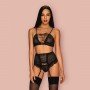 Image: OBSESSIVE BASITTA SET BLACK on Prazer24 Sex Shop Online