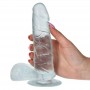 Image: REAL RAPTURE EARTH FLAVOUR DILDO 6.5'' CLEAR on Prazer24 Sex Shop Online