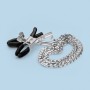 SILVER NIPPLE CHAIN CLAMPS CRUSHIOUS