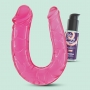 DEEP DIVER DOUBLE DONG AVEC LUBRIFIANT ANAL 50ML CRUSHIOUS ROSE
