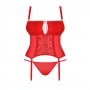 CORSÉ Y TANGA BLOSSMINA TALLA QUEEN OBSESSIVE