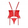 CORSÉ Y TANGA BLOSSMINA TALLA QUEEN OBSESSIVE