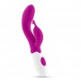 VIBRADOR CON ESTIMULADOR DE CLÍTORIS GUMMIE MORADO Y LUBRICANTE DE BASE AGUA INCLUIDO CRUSHIOUS