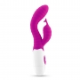 VIBRADOR CON ESTIMULADOR DE CLÍTORIS GUMMIE MORADO Y LUBRICANTE DE BASE AGUA INCLUIDO CRUSHIOUS