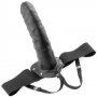 FETISH FANTASY SERIES 8'' HOLLOW STRAP-ON BLACK