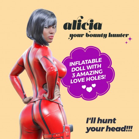 ALICIA LA CAZA RECOMPENSAS MUÑECA INFLABLE MULATA CRUSHIOUS