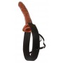 FETISH FANTASY SERIES 10” CHOCOLATE DREAM HOLLOW STRAP-ON