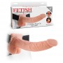 STRAP-ON OCO COM TESTÍCULOS 9" FETISH FANTASY SERIES BRANCO