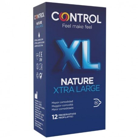 Image: CONTROL PRESERVATIVOS NATURE XL 12 UNIDADES on Prazer24 Sex Shop Online