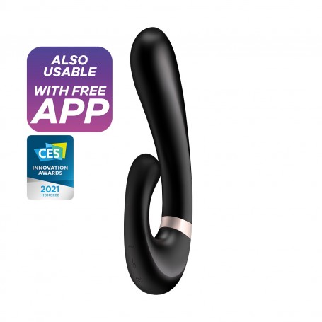 SATISFYER HEAT WAVE VIBRATOR WITH APP BLACK