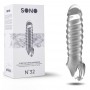 SONO Nº32 PENIS SLEEVE WITH EXTENSION TRANSPARENT