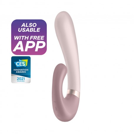 VIBRADOR HEAT WAVE COM APP SATISFYER ROSA