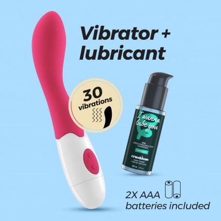 VIBROMASSEUR TWIGLIE AVEC LUBRIFIANT À BASE D’EAU CRUSHIOUS