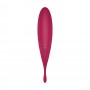 VIBRADOR TWIRLING PRO SATISFYER COM APLICAÇÃO CONNECT VERMELHO