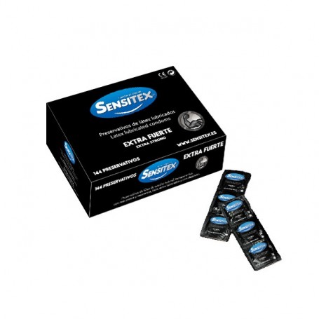 SENSITEX EXTRA STRONG NATURAL CONDOMS 144 UNITS