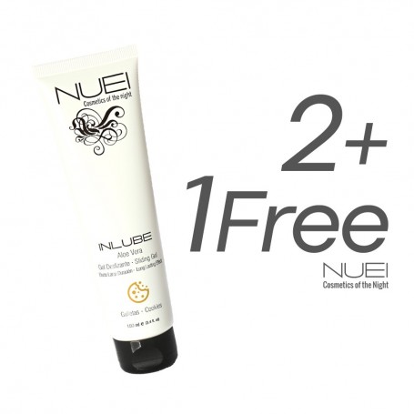 Image: PACK OFERTA ESPECIAL 2 + 1 GRATUITO LUBRICANTE A BASE DE AGUA GALLETAS INLUBE NUEI 100ML on Prazer24 Sex Shop Online