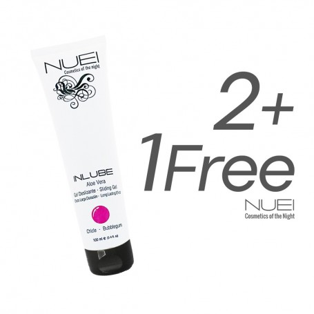 Image: PACK OFERTA ESPECIAL 2 + 1 GRATUITO LUBRICANTE A BASE DE AGUA CHICLE INLUBE NUEI 100ML on Prazer24 Sex Shop Online