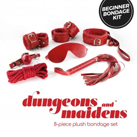 KIT BDSM DUNGEONS & MAIDENS ROJO CRUSHIOUS