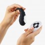 CRUSHIOUS COCOON RECHARGEABLE VIBRATING EGG WITH WIRELESS REMOTE CONTROL BLACK