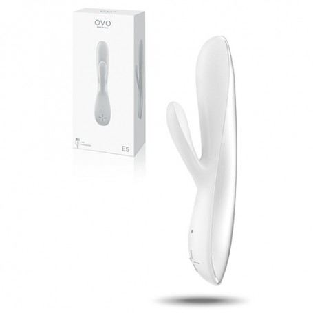 OVO E5 RECHARGEABLE VIBRATOR WHITE