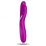 VIBRADOR DUPLO RECARREGÁVEL E6 OVO FÚCSIA