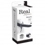 STRAP-ON OCO COM VIBRAÇÃO REAL RAPTURE AIR FEELING 8" PRETO