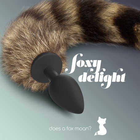 FOXY DELIGHT SILICONE ANAL PLUG WITH TAIL CRUSHIOUS