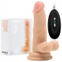 VIBRADOR REALÍSTICO COM TESTÍCULOS REALROCK 6” BRANCO