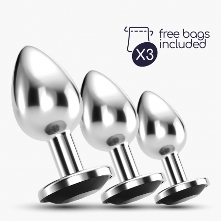 CRUSHIOUS BIJOU ANAL TRAIN TRIO BLACK WITH FREE INDIVIDUAL BAGS