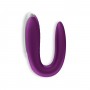 VIBRADOR DOUBLE FUN COM APP SATISFYER ROXO