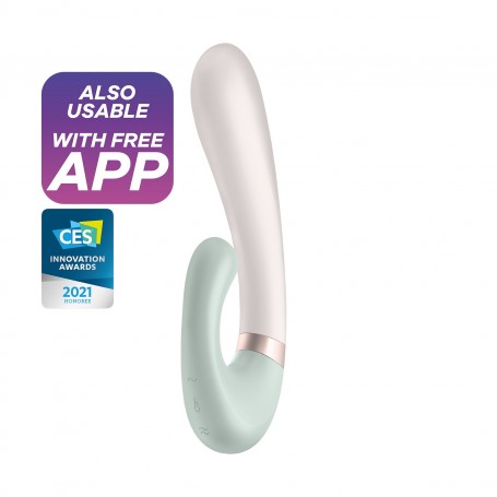 VIBRADOR HEAT WAVE CON APP SATISFYER VERDE