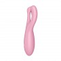 VIBRADOR THREESOME 4 COM APP SATISFYER ROSA