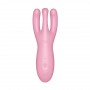 VIBRADOR THREESOME 4 COM APP SATISFYER ROSA