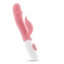 VIBRADOR COM ESTIMULADOR DE CLITÓRIS MOCHI ROSA E LUBRIFICANTE À BASE DE ÁGUA INCLUÍDO CRUSHIOUS