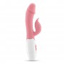 VIBRADOR COM ESTIMULADOR DE CLITÓRIS MOCHI ROSA E LUBRIFICANTE À BASE DE ÁGUA INCLUÍDO CRUSHIOUS